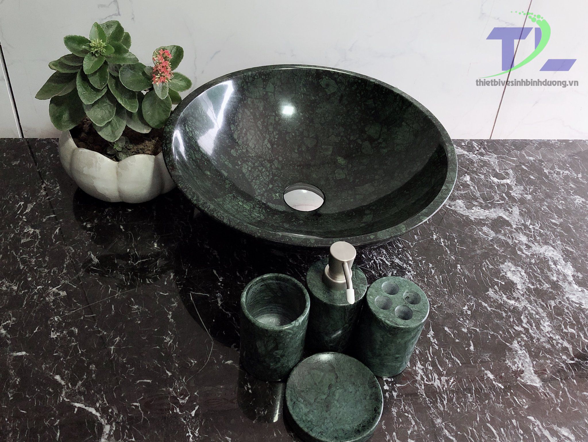 Bộ phụ kiện Đá tự nhiên Xanh dưa B3